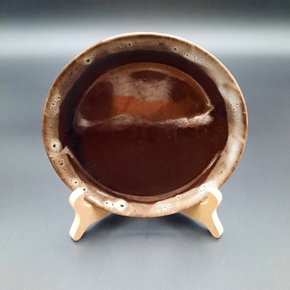 Other - Vintage Brown Drip Glaze Pottery Plate 6" – Studio Art Stoneware Rustic Ceramic